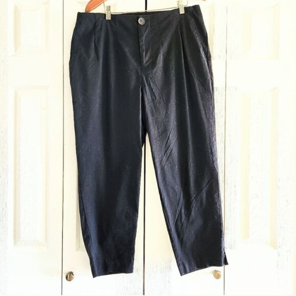 Ava & Viv Women's 14W Black Cropped Pants